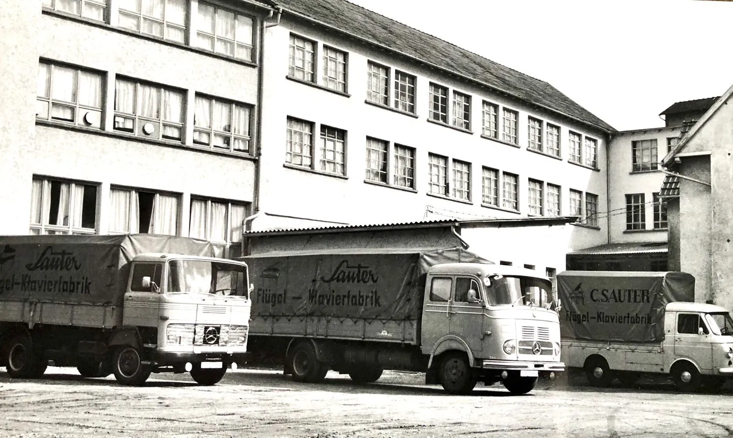 La fabbrica di Spaichingen in una foto d'epoca