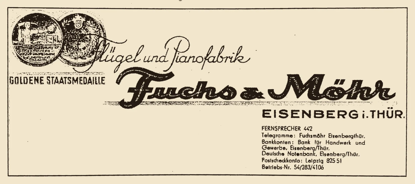 Testata storica della fabbrica Fuchs & Möhr