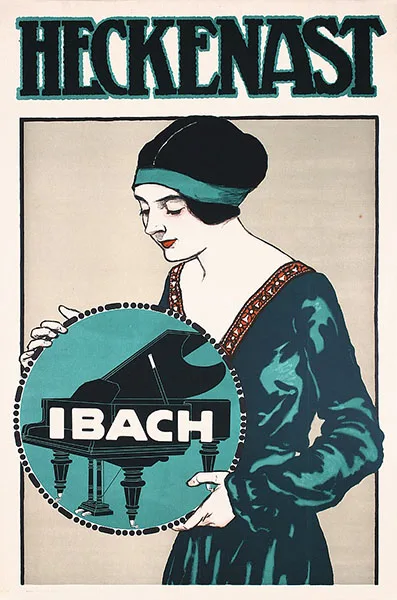 Manifesto Ibach di Géza Faragó, 1914